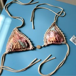 NWT Ale by Alessandra boho swim top small